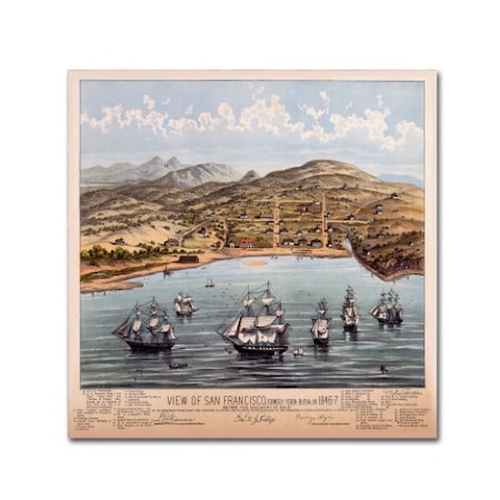 Vintage Lavoie 'View Of San Francisco' Canvas Art,24x24